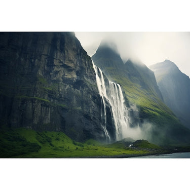 Waterfall Print on painting